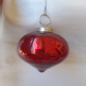 Set 2 kugelk vintage ornament ball  glass  Germany